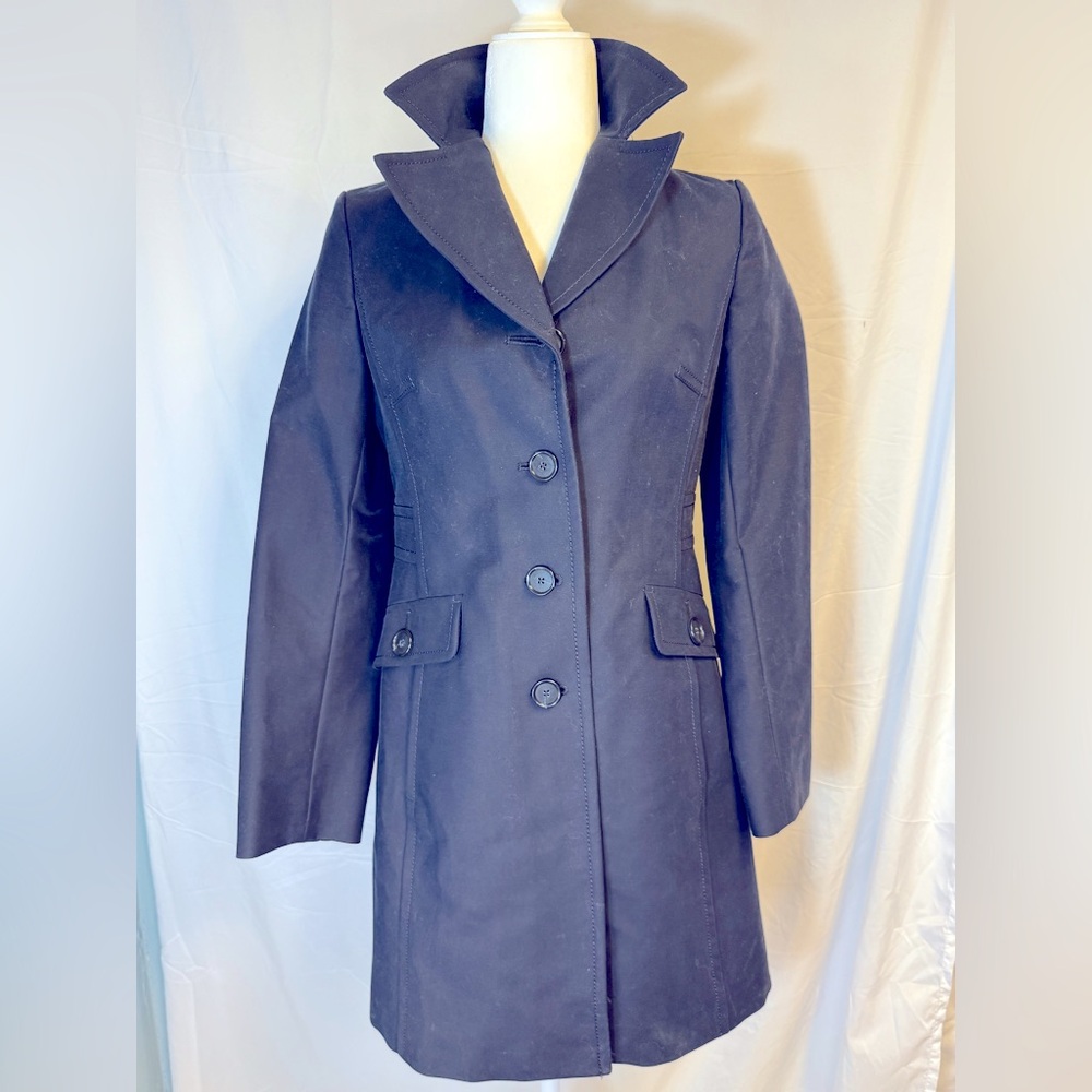 Navy trench by Ann Taylor, size small - Picture 2 of 8